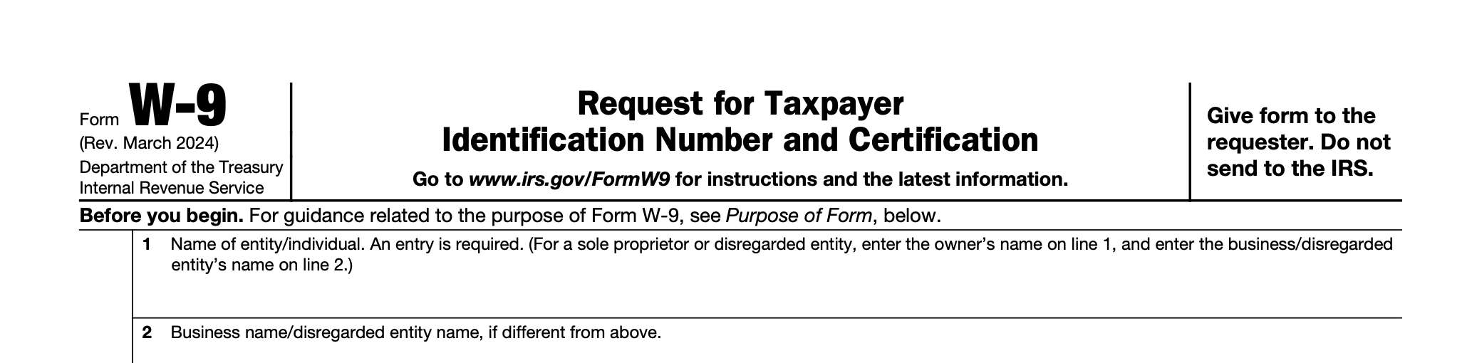 Form W-9