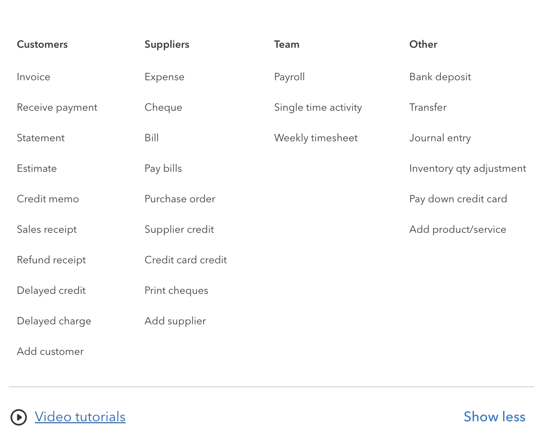 QBO New Icon Options