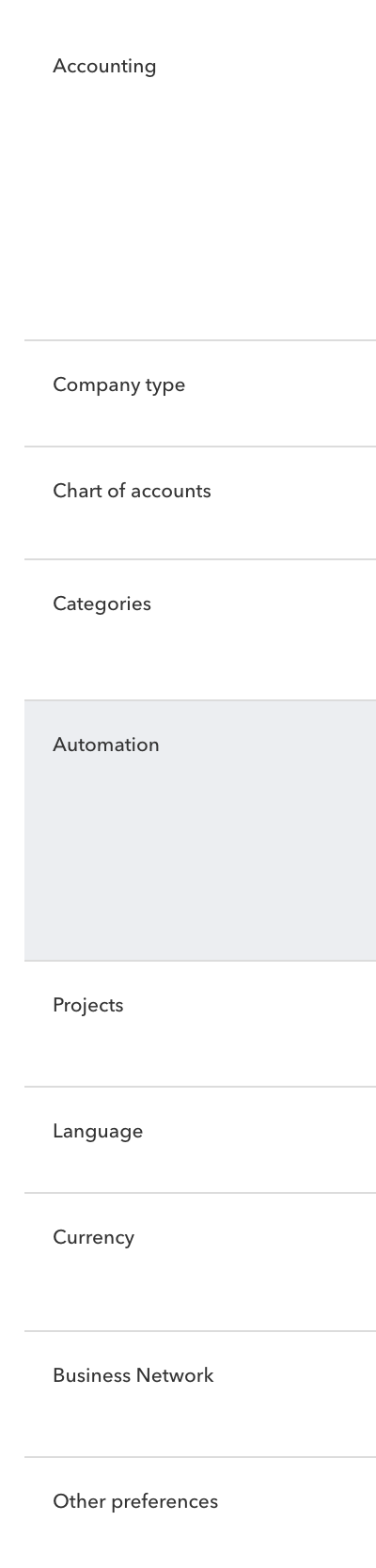 QBO Advance Tab Setup