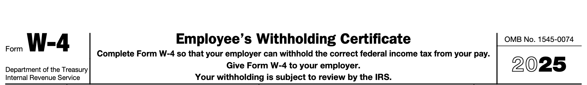 Setting up payroll Form W-4